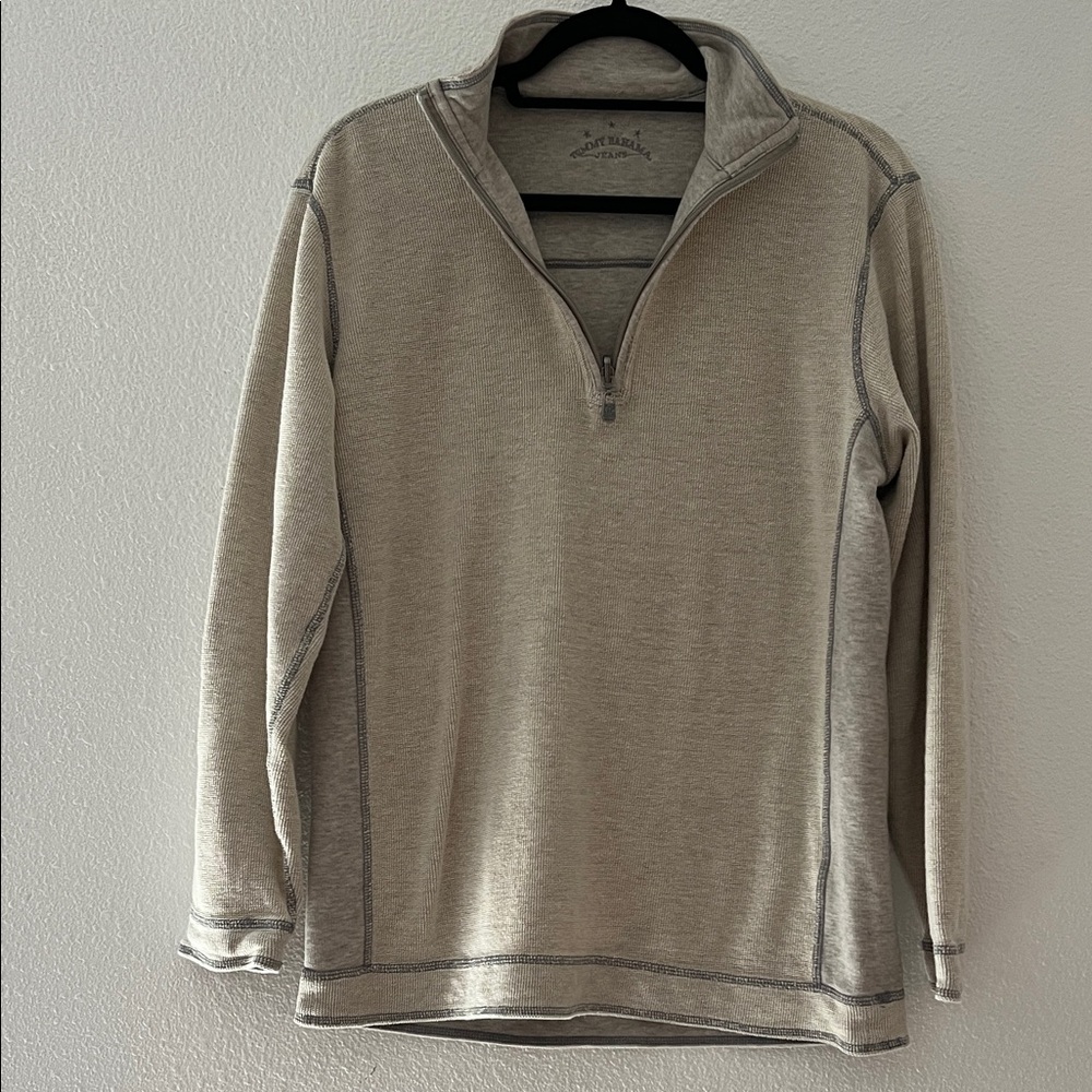 Tommy Bahama Men's Grey Quarter-Zip